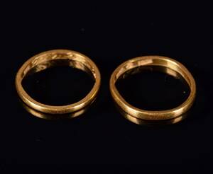Ett par ringar 23K Guld 1900-tal