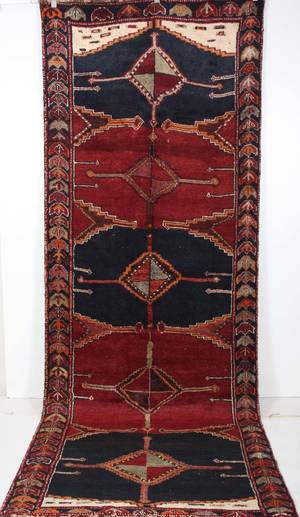 Persisk Shiraz løber, 373 x 135 cm.
