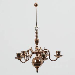 LJUSKRONA, mässing, barockstil