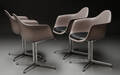 Charles  Ray Eames, Sæt på fire skalstole, model DAL 4  Denne vare er sat til omsalg under nyt varenummer 4196391