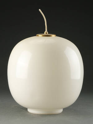 Vilhelm Lauritzen. Radiohus pendel, messing, Ø 35 cm  