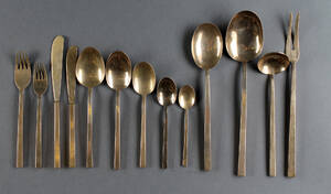 Sigvard Bernadotte. Scanline bestik af bronze 63