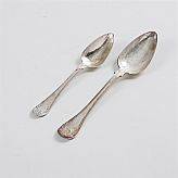 Matskedar dessertskedar i silver