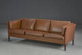 Tre-pers sofa af læder