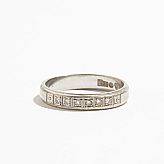 Ring 18 k vitguld med diamanter
