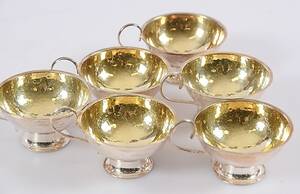 PUNSCHMUGGAR, 6 st, silver, GAB, 1965.