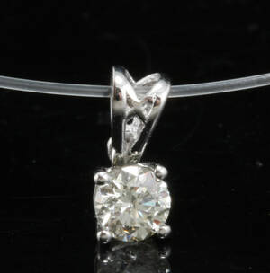 Pendant with a brilliant cut diamond 0.30 ct.
