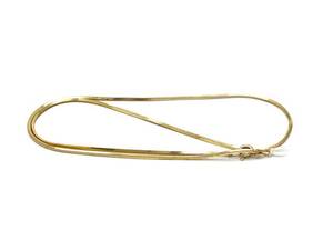 Halskedja skev förgylld