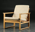 Børge Mogensen. Lænestol af eg, model 2256