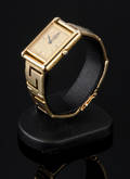 Must de Cartier, Tank damearmbåndsur med lænke af guld 14 kt.