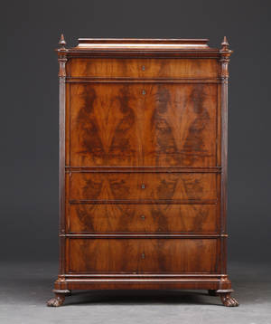 Sekretær - Mahogni - 1800 - tallet.