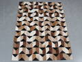 Koskindstæppe. Patchwork, 182 x 135cm.