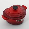 GRYTA Le Creuset, hjärtformad, gjutjärn, emaljerad