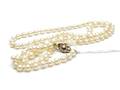 Pärlcollier med 18K