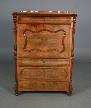 Chr. VIII Sekretær i mahogni ca. 1840