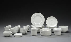 Grethe Meyer for Royal Copenhagen.Blåkant kaffeservice 41 