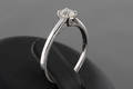 Diamond solitaire ring, approx. 0.42ct
