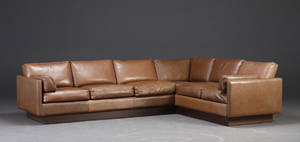 Ubekendt møbelproducent - Hjørnesofa - læder.