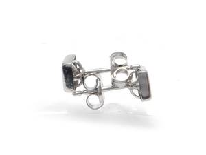 Örhängen vitguld 18K