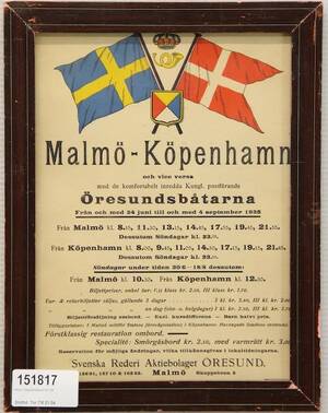 Affisch Öresundsbåtarna