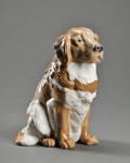 Kgl. P. Figur af porcelæn, Golden retriever