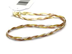 Collier, S925, trefärgat