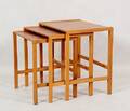 SATSBORD, 3 delar teak, 195060-tal.