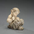 Royal Copenhagen. Figur af porcelæn. Faun med panfløjte nr. 1736 