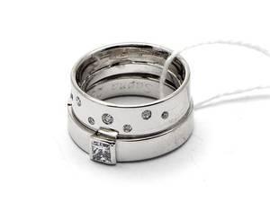 Ring vitguld 18K