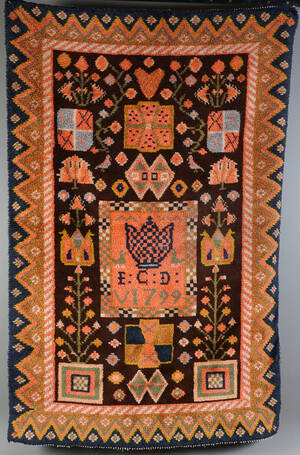 Rya, möjligen Hemslöjden. 1900-talets första hälft