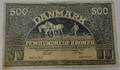 Danmark. 500 kroner pengeseddel 1931