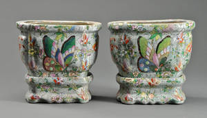 To kinesiske krukker af porcelæn 2