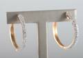 Earrings in 9k with diamonds 0.75ct