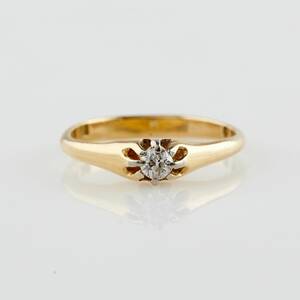 Ring 18 k guld diamant