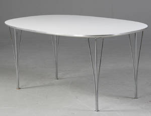 Piet Hein 1905-1996  Bruno Mathsson 1907-1988. Super Elipsebord 100 x 150 cm