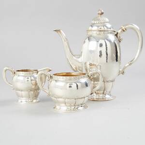 Kaffeservis sterlingsilver 