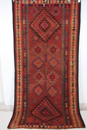 Orientmatta, flatvävd, Kelim, 288x138 cm