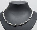 Randers Sølv, halskæde med dråbeformede led, sterling sølv