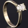 Solitaire ring ca. 0.73 ct.