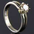 Solitaire ring ca. 0.82 ct.