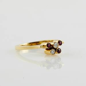 Ring 18 k guld briljanter