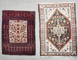 To orientalske håndknyttede tæpper. 148 x 85 cm og 179 x 94 cm 2