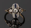 Diamantring i 14 kt guld