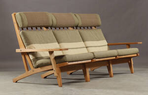 Hans J. Wegner. Tre-pers. modulsofa, model GE-375 3 