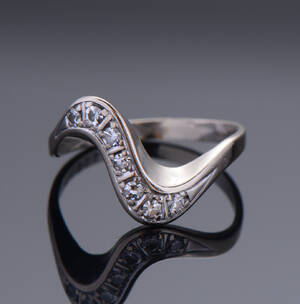 Brillantring af 14 kt. Guld