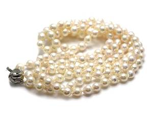 Pärlcollier, odlade sötvattenspärlor