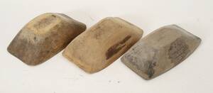 Tråg 3st, allmoge, 1800-tal