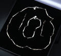 Flora Danica Jewellery. Smykkesæt af sterlingsølv prydet med onyx