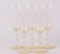 CHAMPAGNESTRUTAR, 5 st, glas, Salut, Simon Gate Orrefors.