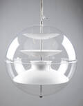 Verner Panton. Pendel VP-Globe, gl. model Ø. 50 cm.  Denne vare er sat til omsalg under nyt varenummer 4545124